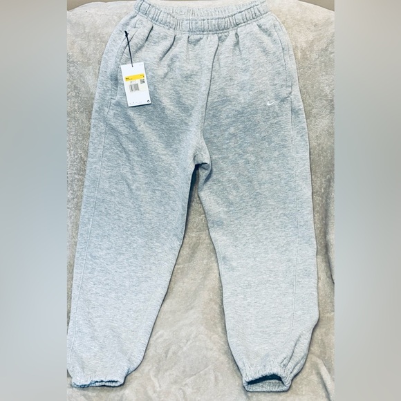 Nike Swoosh Relaxed Fit Grey Joggers - Women’s Medium/Men’s Small - Picture 2 of 6